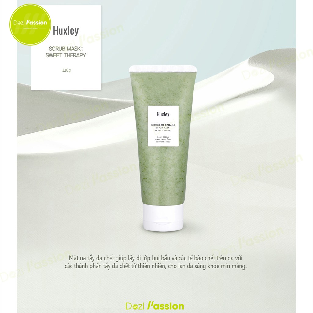 Tẩy Tế Bào Chết Huxley Chiết Xuất Xương Rồng - Huxley Scrub Mask Sweet Therapy Mini Size 30g