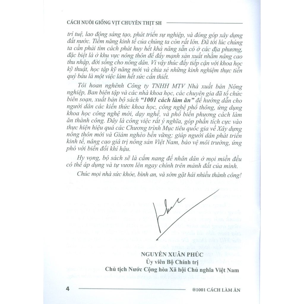 Sách - Cách Nuôi Giống Vịt Chuyên Thịt SH