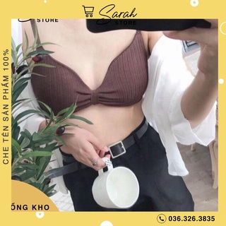 Áo bra tăm thắt nơ có mút đệm 9932