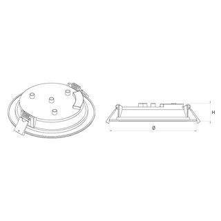Đèn Led  Âm Trần Siêu Mỏng 12W Panasonic Phi 125 ( made in Indonesia)
