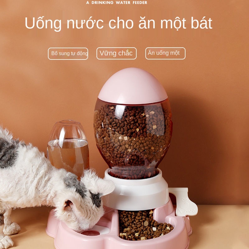 bát cho chó, bát chó, bát mèo, bát đôi, bát uống nước tự động, bát cho chó, bát mèo, bát ăn cơm chống lật, đồ dùng cho t