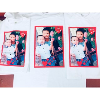 áo đôi in ảnh lên theo yêu cầu. bao chất