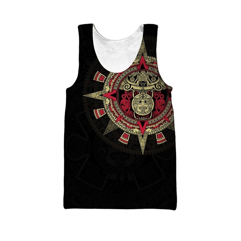 Áo Ba Lỗ In Hình Chiến Binh Aztec 3D Thời Trang