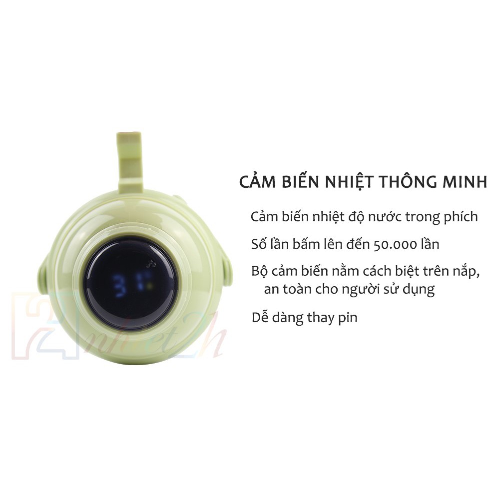 Bình thủy cảm biến nhiệt 2 Lít - Phích cảm biến nhiệt thông minh 2 Lít - HP1 SMART - Phúc Minh THP