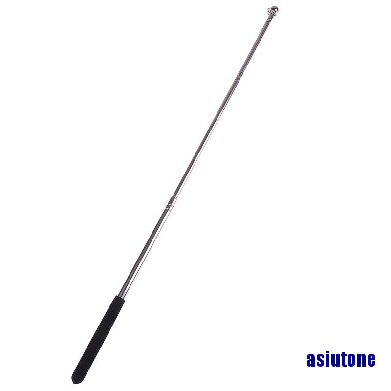 (asiutone) Professional touch 1meter head telescopic flagpole stainless professor pointer