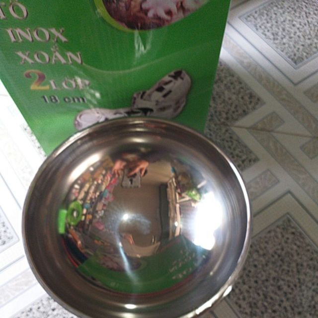 Tô inox xoắn 18 cm