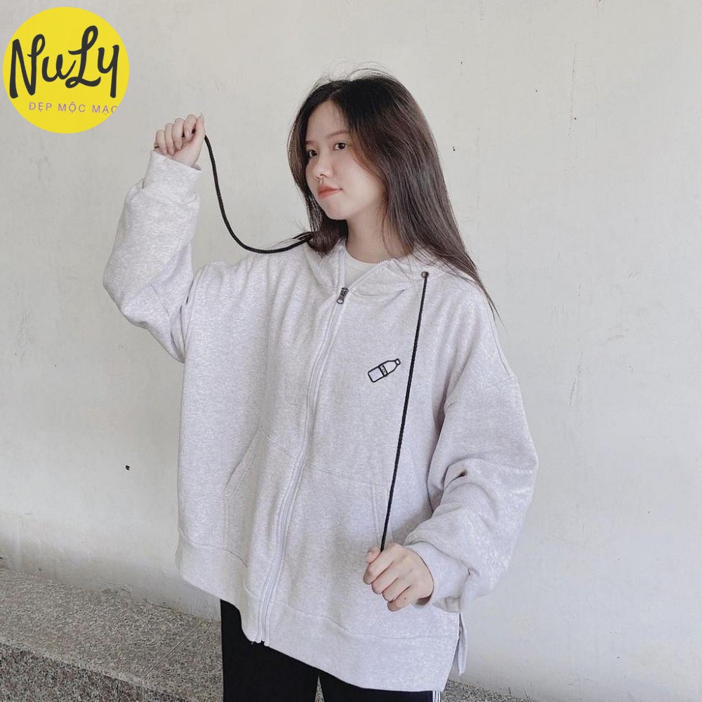 Áo Khoác Nỉ Hoodie BEER👾 Unisex, Form Rộng Xẻ Tà Độc Đáo 🌟CỰC HOT🌞 - HDB | BigBuy360 - bigbuy360.vn