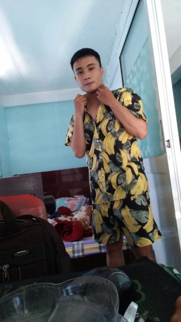 Bộ chuối đi biển cực đẹp mà lại mát bộ nam và nữ chất thô đủ size | BigBuy360 - bigbuy360.vn