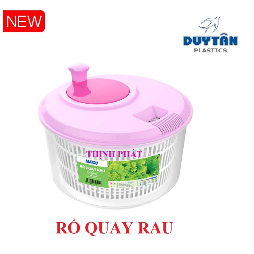 Rổ quay rau nhỏ Matsu Duy Tân - MÀU NGẪU NHIÊN