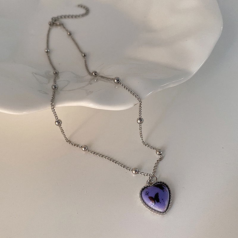 Dây chuyền bằng hợp kim có mặt hình trái tim thời trang cho nữ