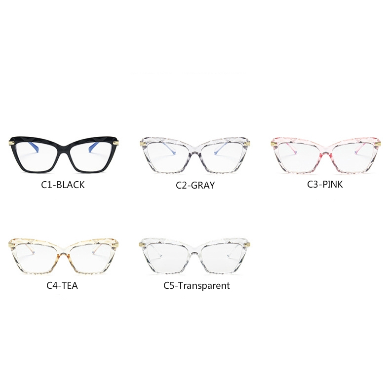 Mắt Kính Gọng Đa Giác Chống Ánh Sáng Xanh Thời Trang