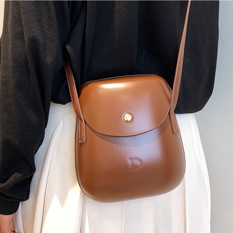 Túi Da JASMIN NOIR PU Đeo Chéo Vai Thiết Kế Đơn Giản Dành Cho Nữ