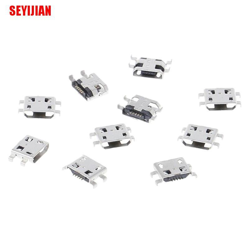 Set 10 Đầu Nối Cổng Sạc type B micro usb 5 Chấu Chuyên Dụng
