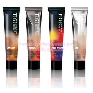 Bộ 10 tuýp nhuộm + 1 chai oxy tigi copy right colour creative mã màu đồng /4