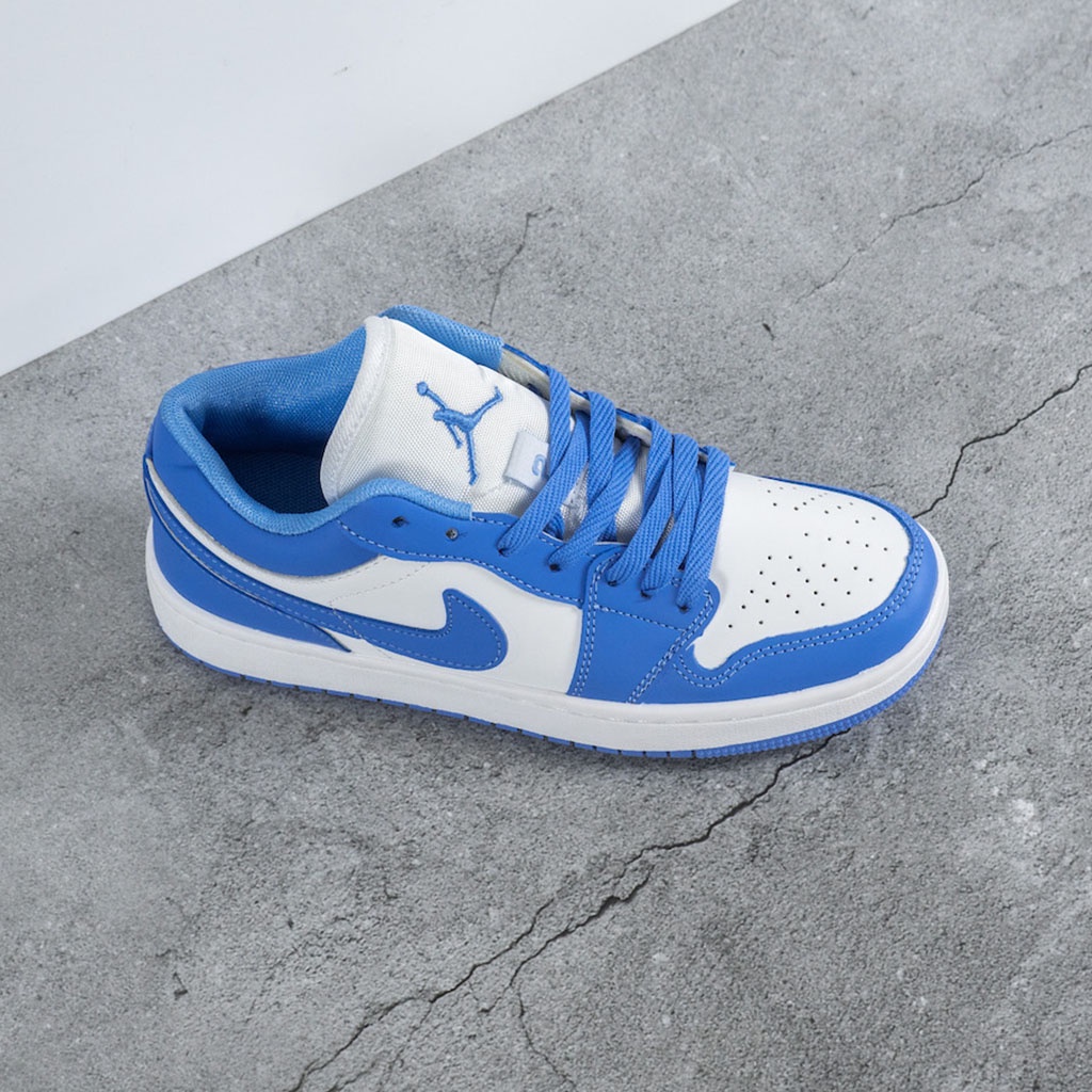 Giày Thể Thao Nam Nữ Giầy Sneaker Nike Jordan 1 UNC JD1 Cổ Thấp Xanh Dương Da Cao Cấp Full Box Bill | BigBuy360 - bigbuy360.vn