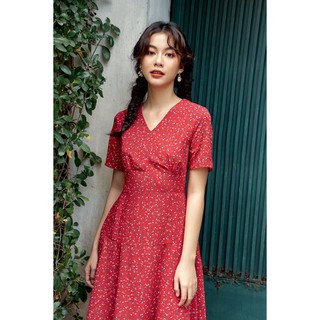OLV - Đầm hoa Jolie in Red