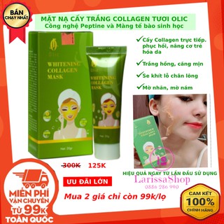 Mặt Nạ Collagen Tươi Olic - Cấy trắng da, căng bóng da, chống lão hóa, nâng cơ trẻ hóa, mờ nhăn, mờ nám, mờ thâm mụn
