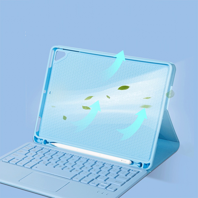 Bao da máy tính bảng có bàn phím bluetooth thích hợp cho Ipad Pro 11 2021 10.2 8th 7th Gen 9.7 5th 6th Air 4 3 2 1