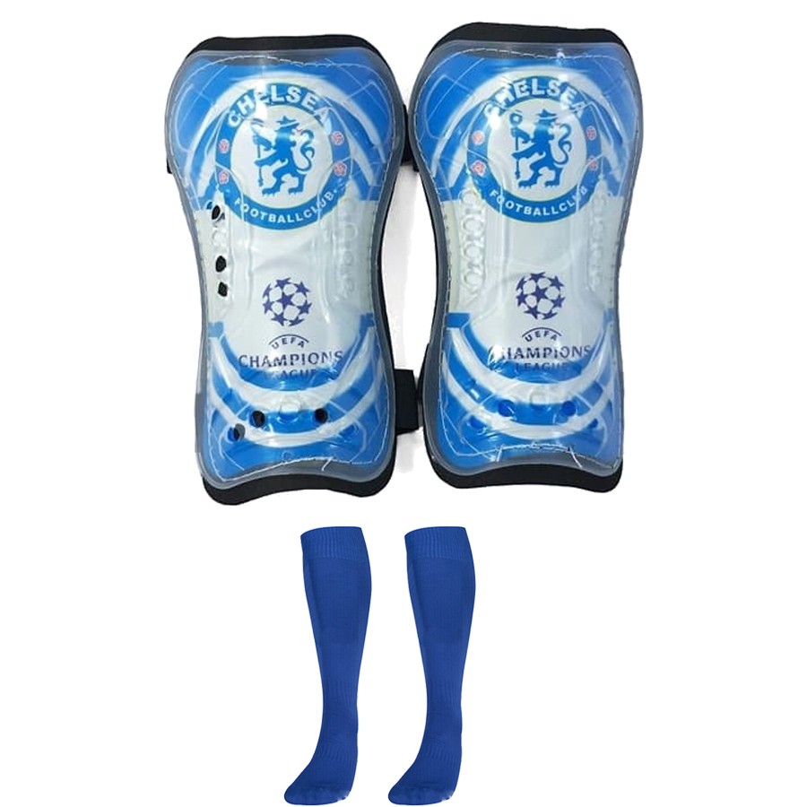 Combo Bó ống đồng đá bóng trẻ em các câu lạc bộ+Tất đá bóng dài trẻ em