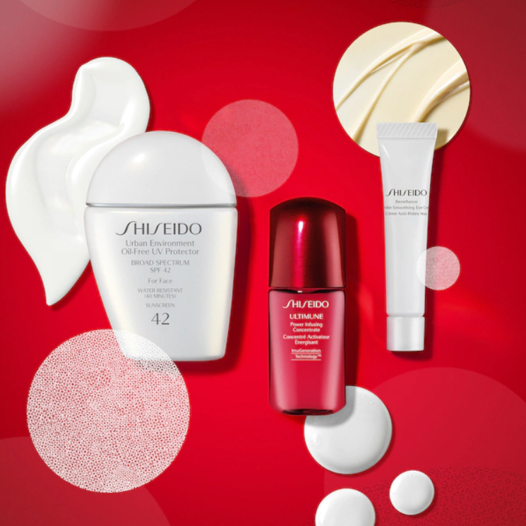 🌸Shiseido🌸Set kem chống nắng + serum Ultimune Power + kem mắt Urban Environment Daily SPF Defense | Bill US
