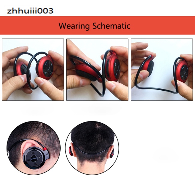 Tai nghe bluetooth mini503 mới không dây thể thao stereo gắn thẻ mp3 tai nghe bluetooth phổ thông