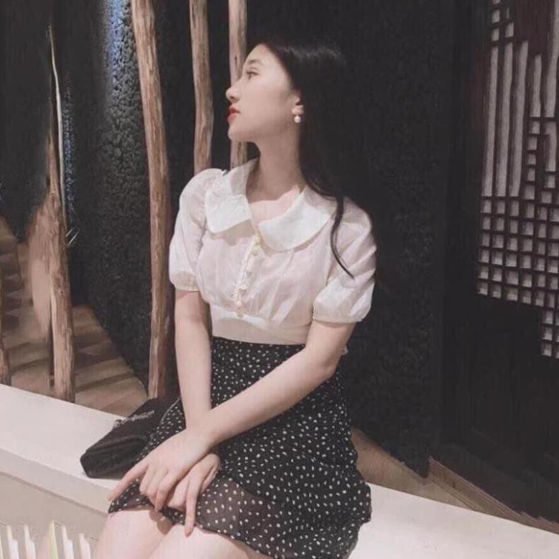 Chân Váy Ngắn Nhún Chấm Bi 𝐇à𝐧𝐠 𝐋𝐨ạ𝐢 𝟏 [Có Video mẫu mặc] | BigBuy360 - bigbuy360.vn