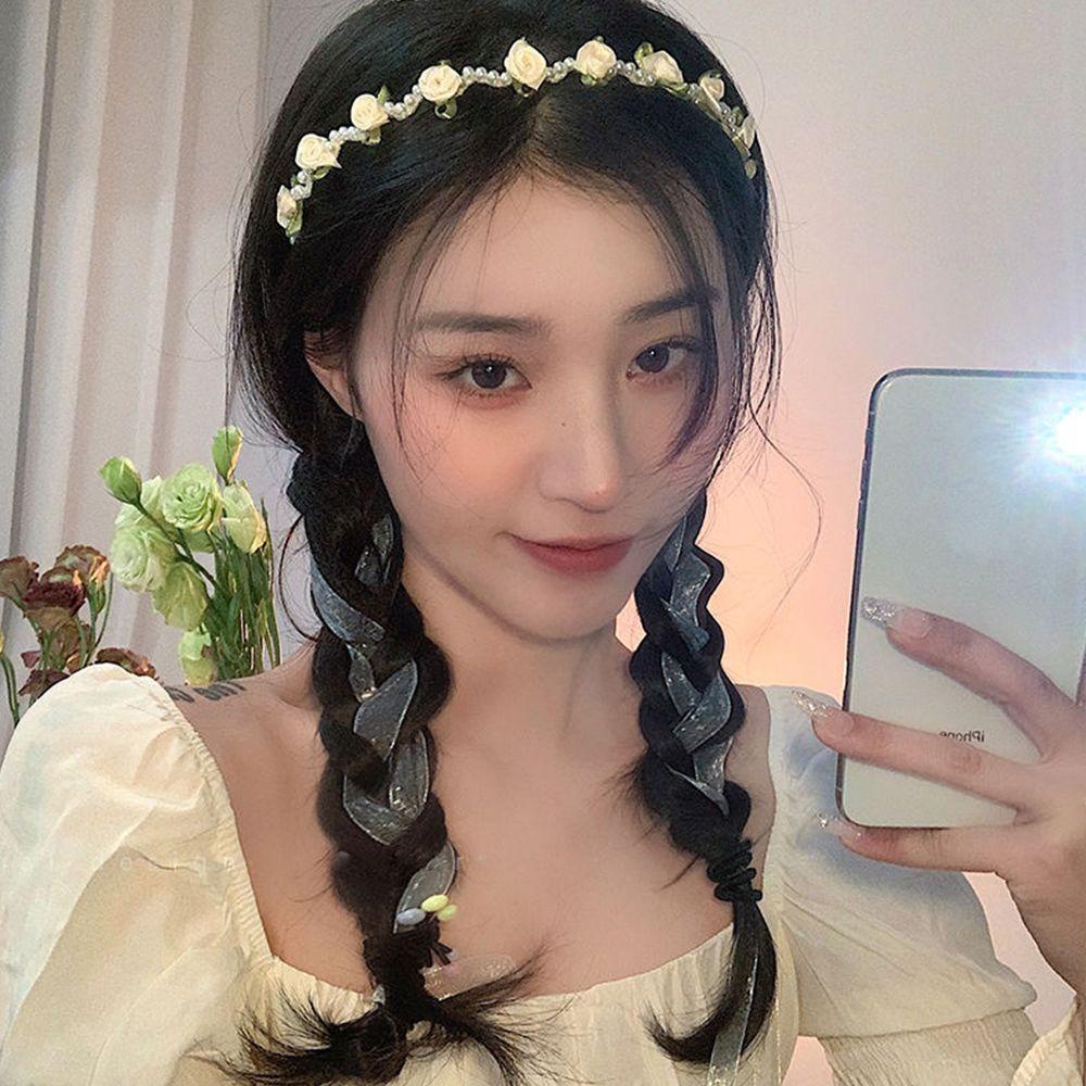 1 Băng Đô Hoa Sang Trọng Phong Cách Hàn Quốc