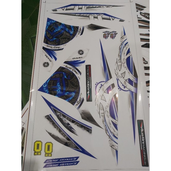 Tem rời dán xe ex 135 xe trắng