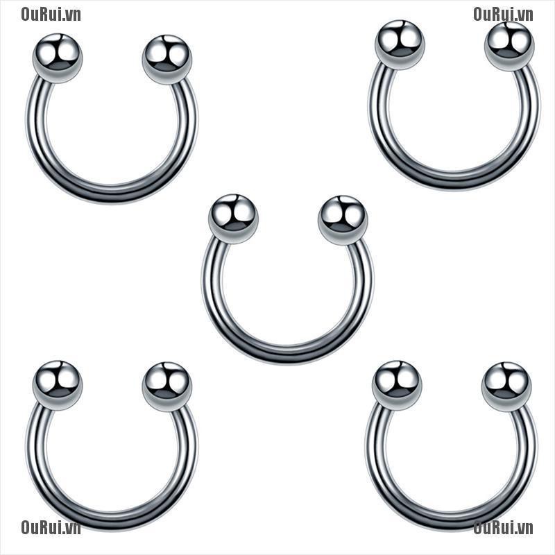 Bộ 60 Khuyên Xỏ Cơ Thể Bằng Kim Loại Cá Tính