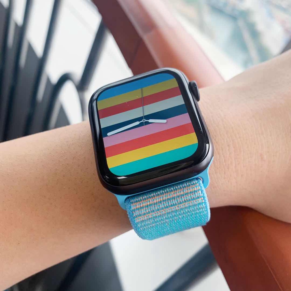 Dây đeo sợi Nylon thay thế cho đồng hồ thông minh Apple iWatch Series 6 Se 5 4 3 2 1 2021 44 40 42 38 mm