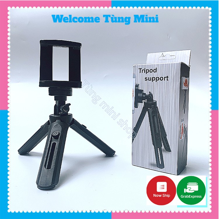 Tripod Support Mini Cho Điện Thoại, Máy Ảnh - Tripod 3 Chân