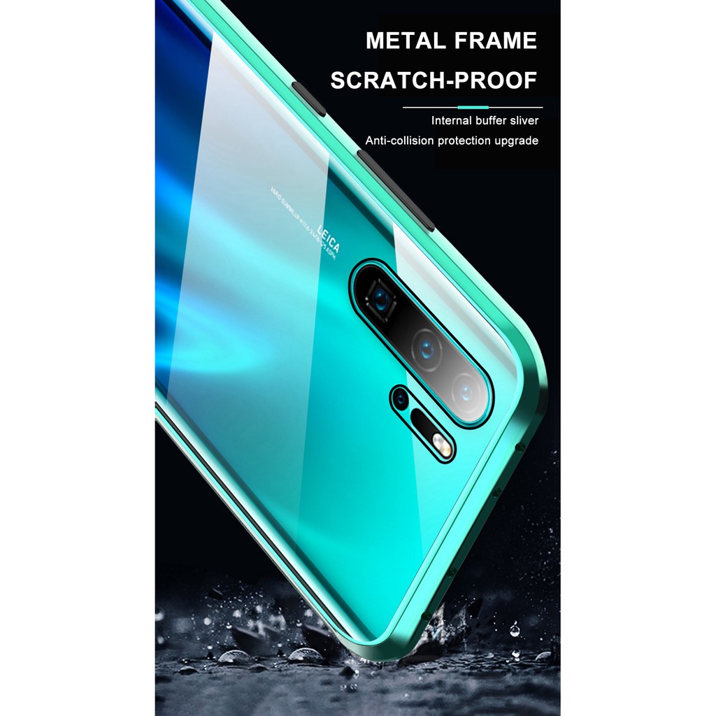 SAMSUNG Ốp Lưng Kính Cường Lực Hai Mặt Từ Tính Cho Samsung P40Pro P40Pro + P40 P30 P30Pro P30Lite P20Pro P20