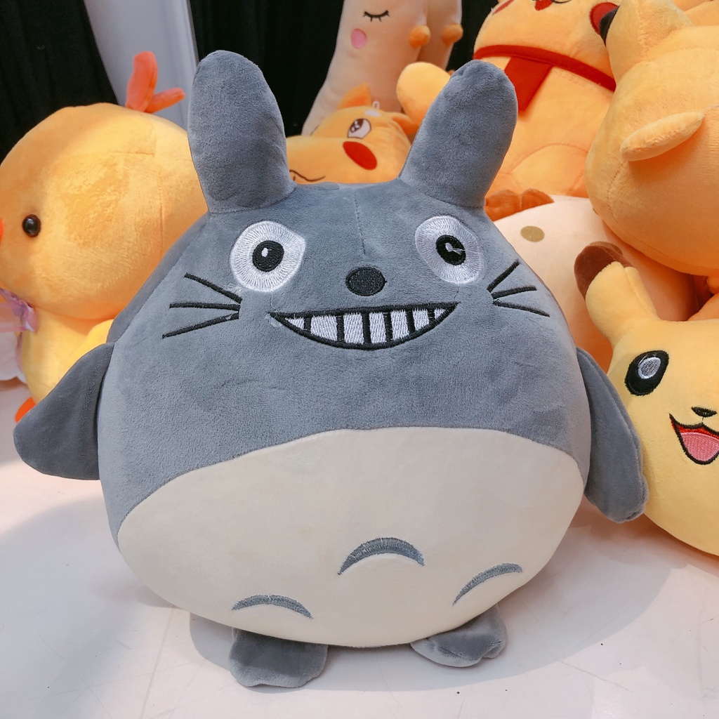 Gấu bông totoro mặt cười size 40cm, Gối ôm totoro mặt cười