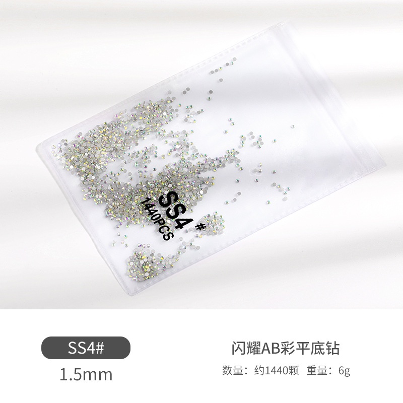 Bộ 1440 Hạt Kim Cương Giả Trong Suốt Đính Trang Trí Móng Tay