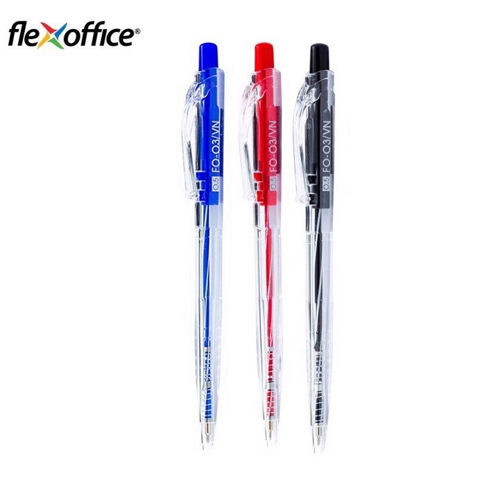 Bút bi 3 cạnh Flexoffice FO-03 ngòi 0.5mm