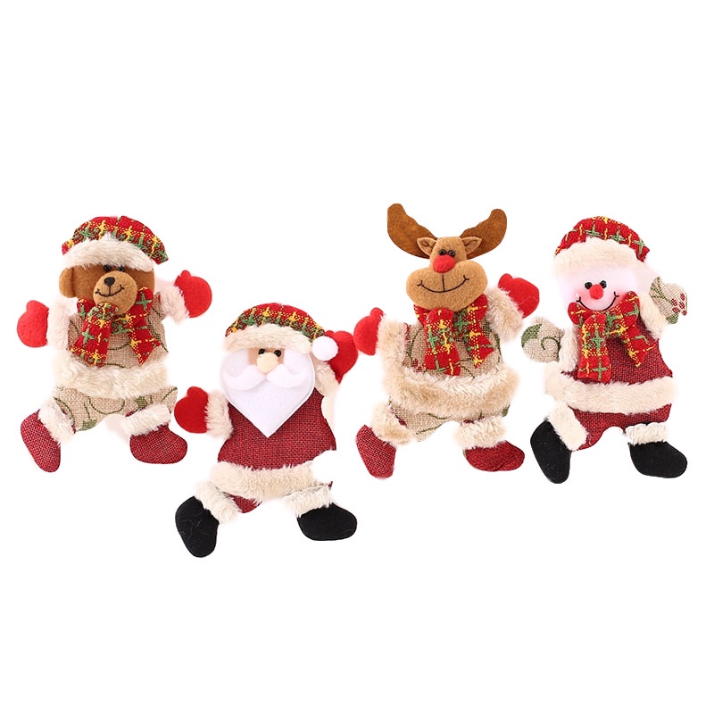 Ông Già Noel Nhồi Bông Trang Trí Cây Thông Giáng Sinh