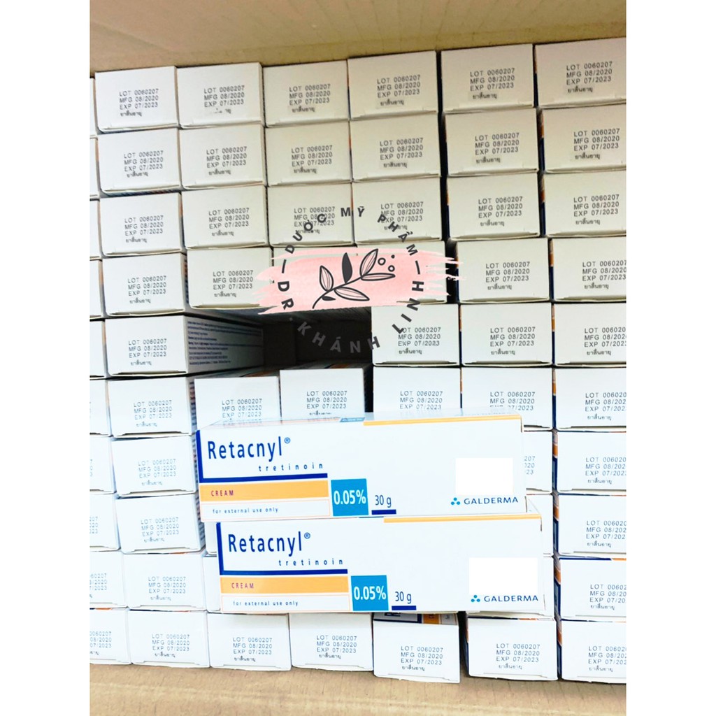 ✔️ Tretinoin Retacnyl 0.025% - Retacnyl tretinoin 0.05% - kem hỗ trợ giảm mụn - Chính Hãng Pháp 30g
