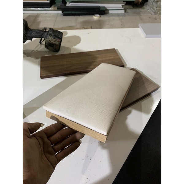 Kệ lót tay Phụ Kiện Nail - Gối Kệ Kê Tay, gỗ kết hợp bọc da