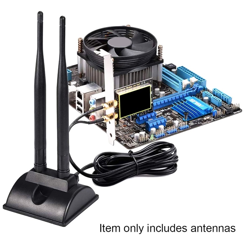 Ăng Ten WiFi Băng Tần Kép 2.4GHz 5GHz Cho w / RP-SMA