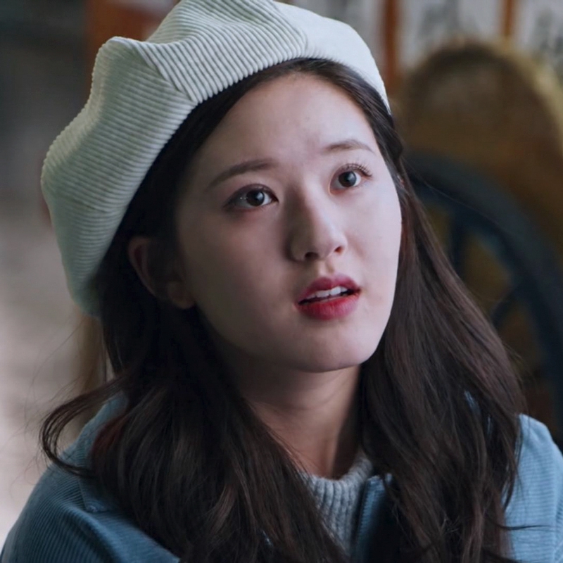 I Like You Gu Shengmale Zhao Lusi Mũ Beret Nhung Kẻ Màu Trơn Phiên Bản Hàn Quốc Dễ Phối Đồ Thu Đông Cho Nữ