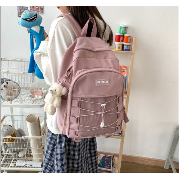 Balo ulzzang nam nữ đi học chống thấm dây lưới giá rẻ BAG U DAY23