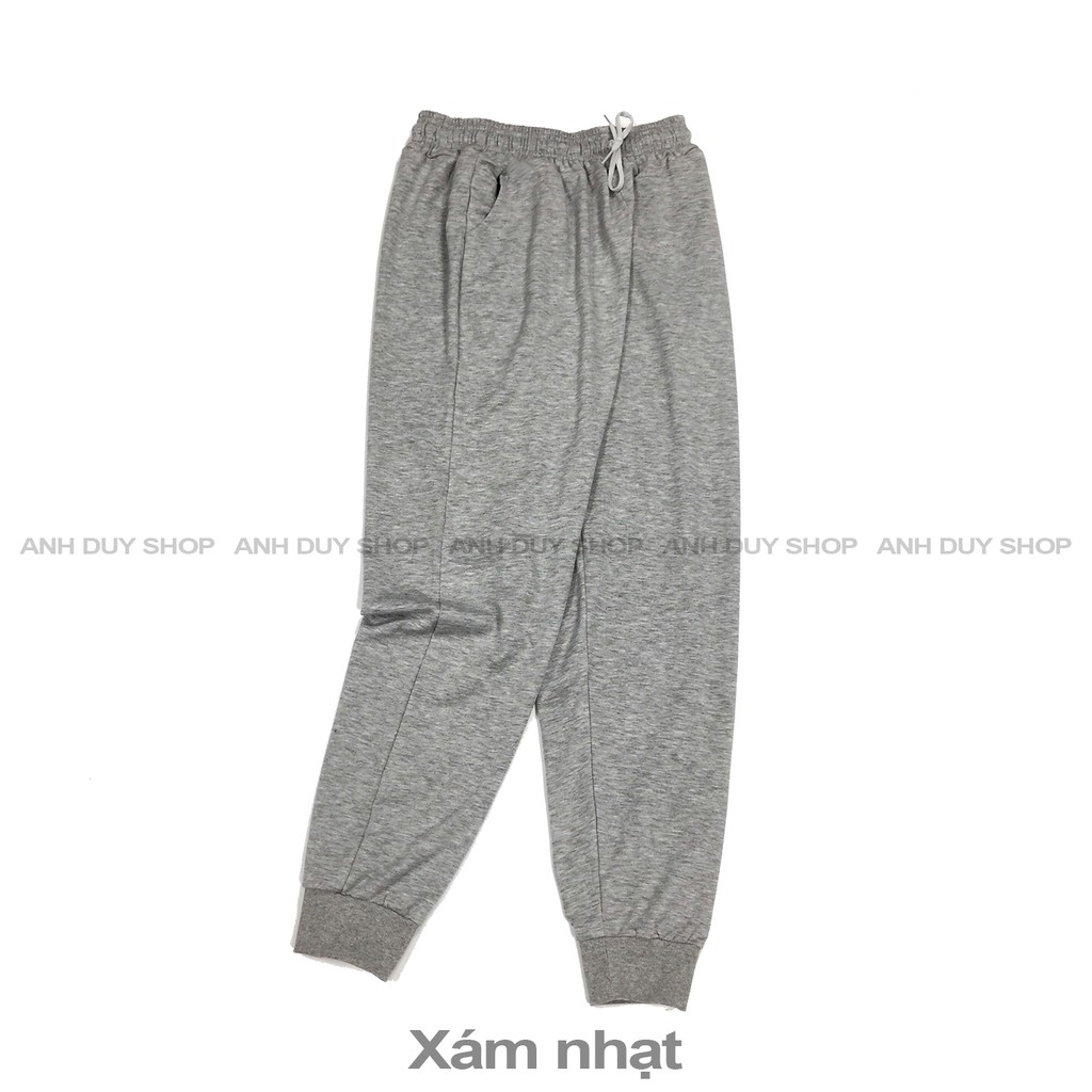 Quần Jogger Nam Nữ Trơn Basic Thun Da Cá Phong Cách Thể Thao Năng Động Cá Tính Unisex ANH DUY SHOP JGV12 | BigBuy360 - bigbuy360.vn