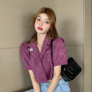 [Order] Áo croptop dáng blazer kiểu Hàn Quốc
