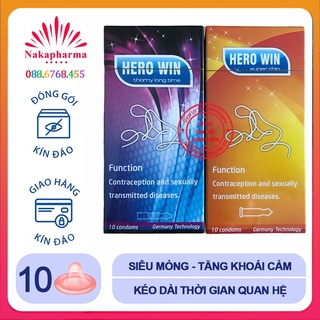 Bao cao su Hero Win – BCS Herowin (hộp 10 cái)