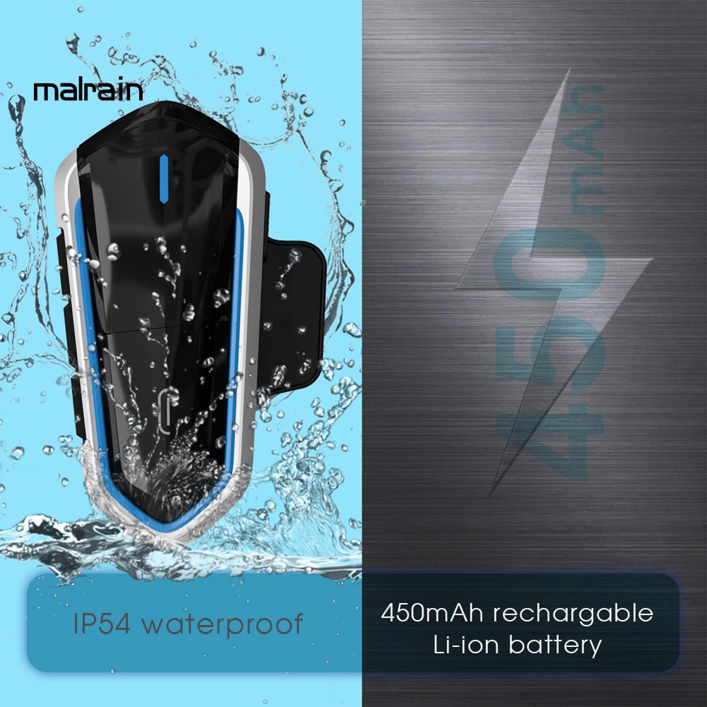 Tai Nghe Bluetooth 4.1 Gắn Mũ Bảo Hiểm Đi Xe Máy