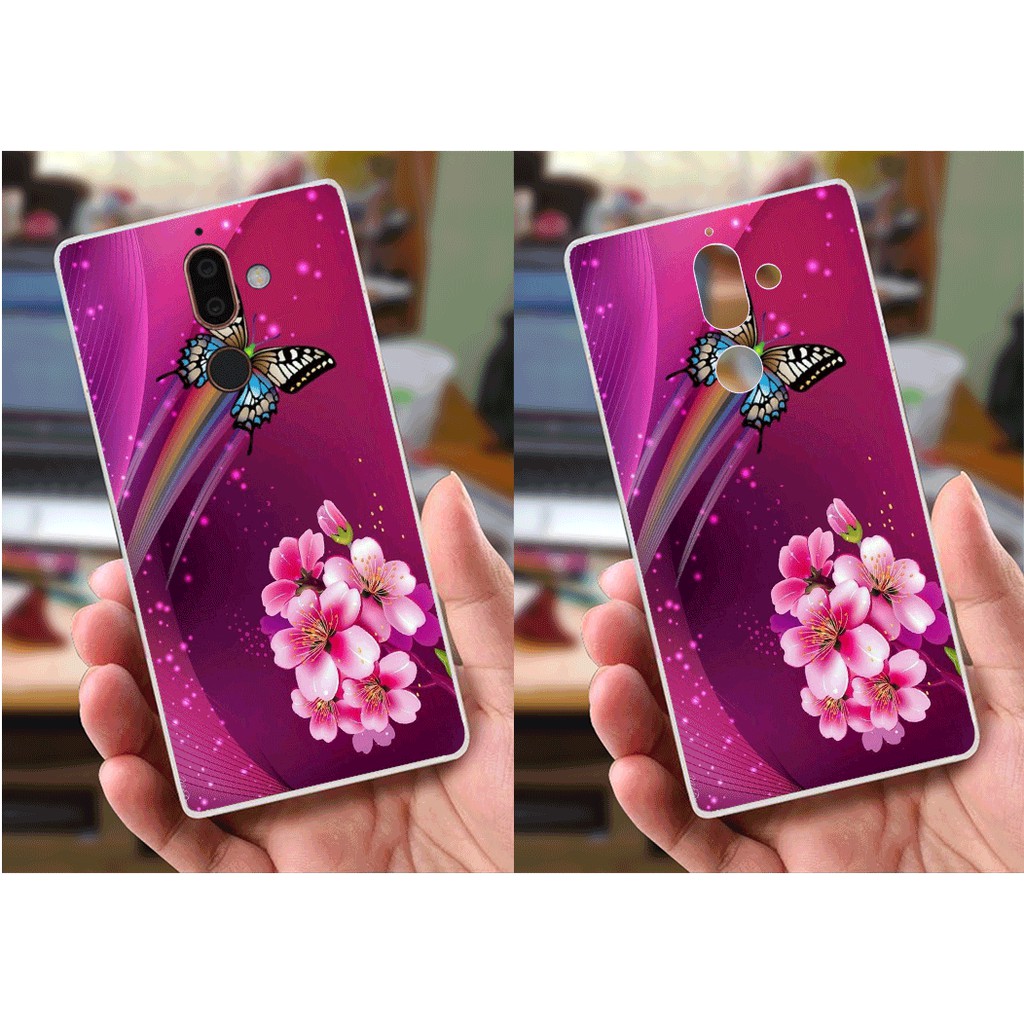 Ốp lưng Nokia 7 Plus (dẻo viền trắng trong) - Hoa Cỏ Mùa Xuân