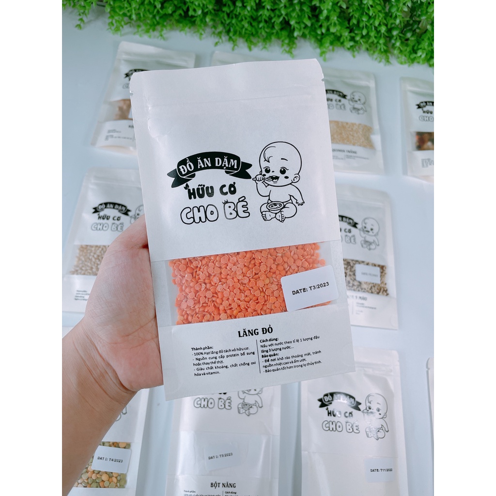 Các loại hạt hữu cơ dùng nấu cháo, sữa hạt, bữa phụ cho bé ăn dặm