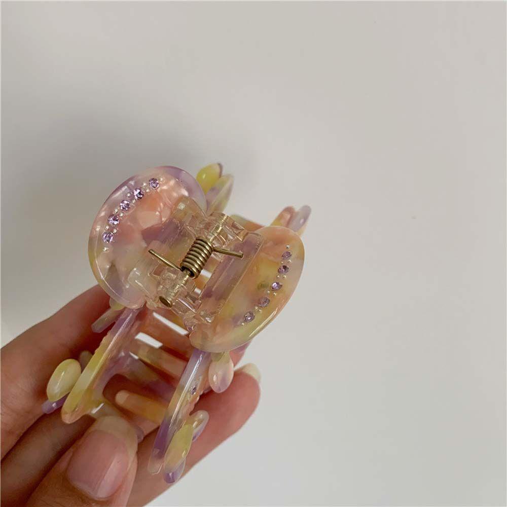 Kẹp Tóc Hình Hoa Màu Xanh Dương / Tím Thanh LịchKẹp Tóc Nhiều Màu Sắc Thời Trang