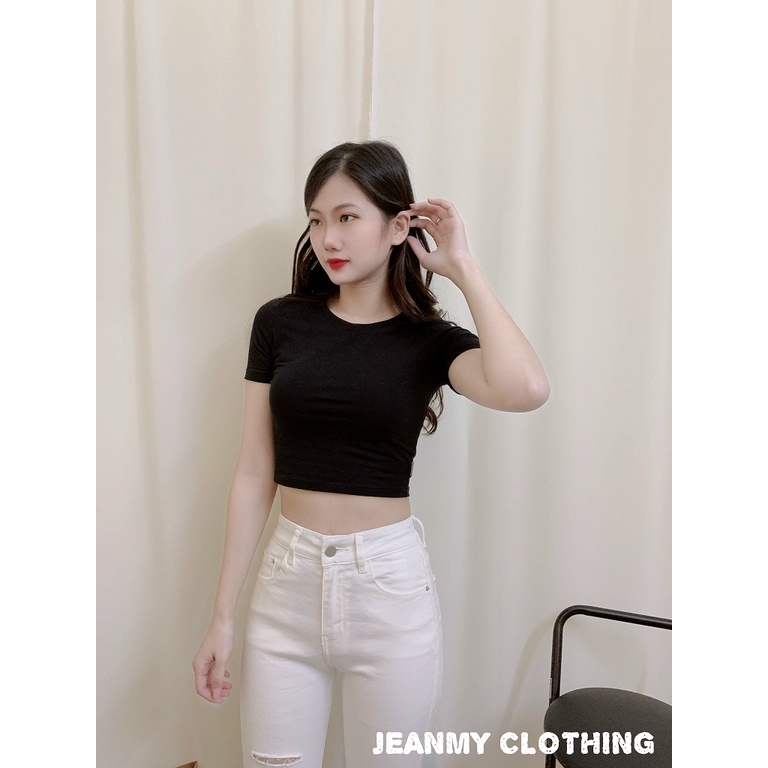 Quần Jean nữ lưng cao trắng rách gấu, hack dáng, quần bò cạp cao skinny jeans bigsize trơn dài basic | BigBuy360 - bigbuy360.vn