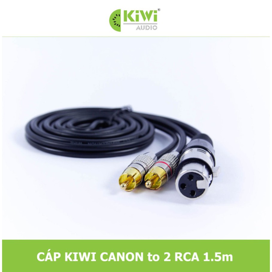 Dây Canon cái ra 2AV bằng đồng dài 1.5m CR1.5 | Hàng chính hãng Kiwi